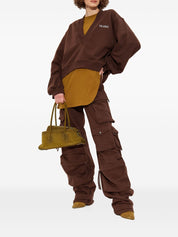 The Attico Sweaters Brown — Luxury Cotton Sweatshirt