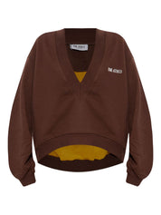 The Attico Sweaters Brown — Luxury Cotton Sweatshirt