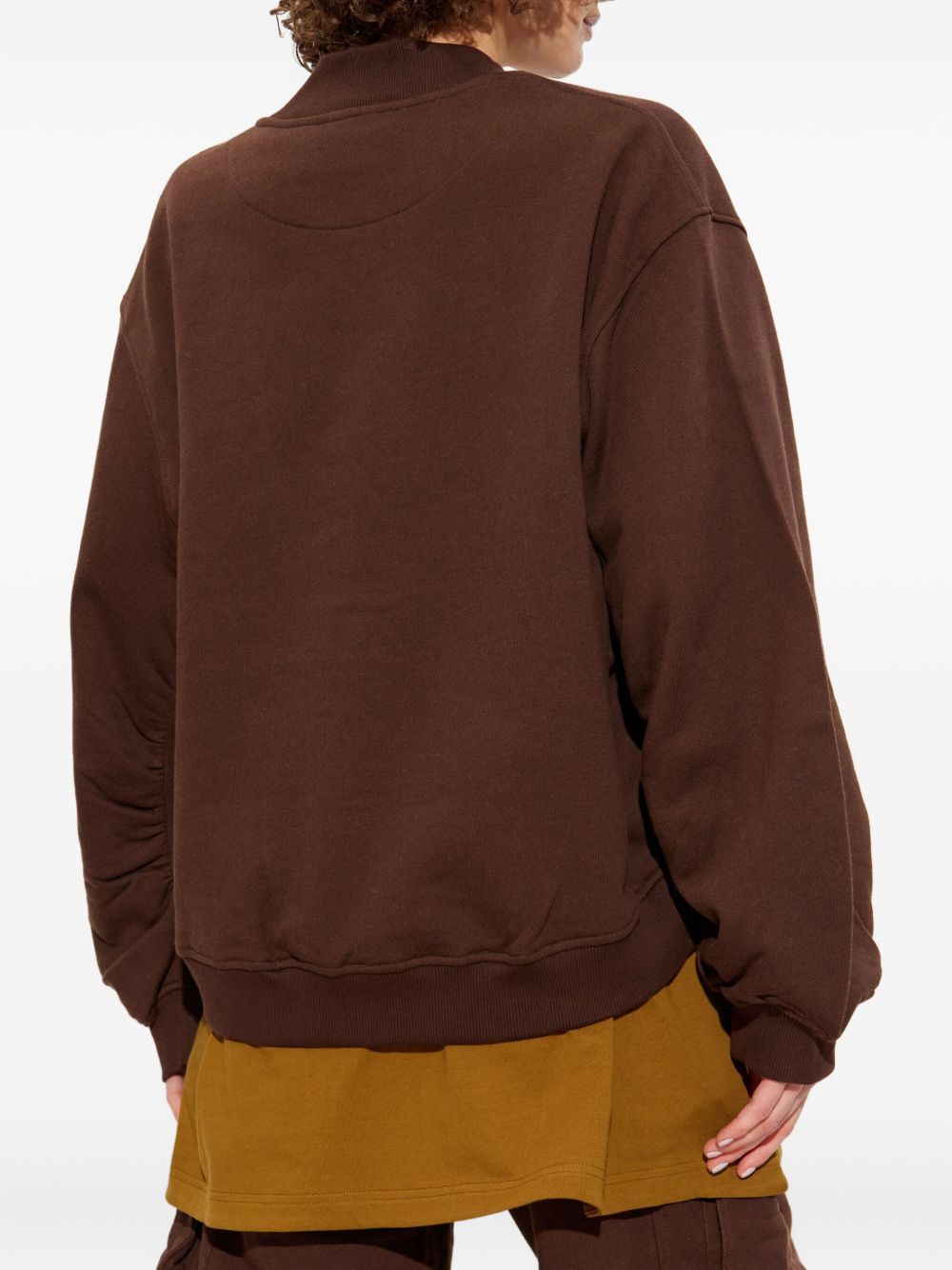 The Attico Sweaters Brown — Luxury Cotton Sweatshirt