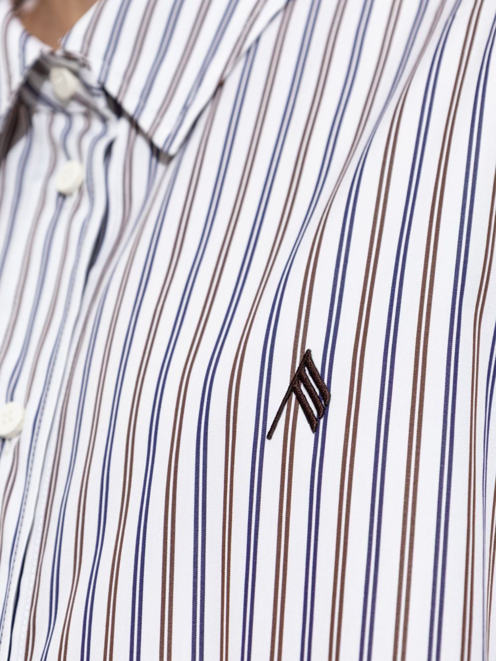 The Attico Shirts MultiColour striped cotton