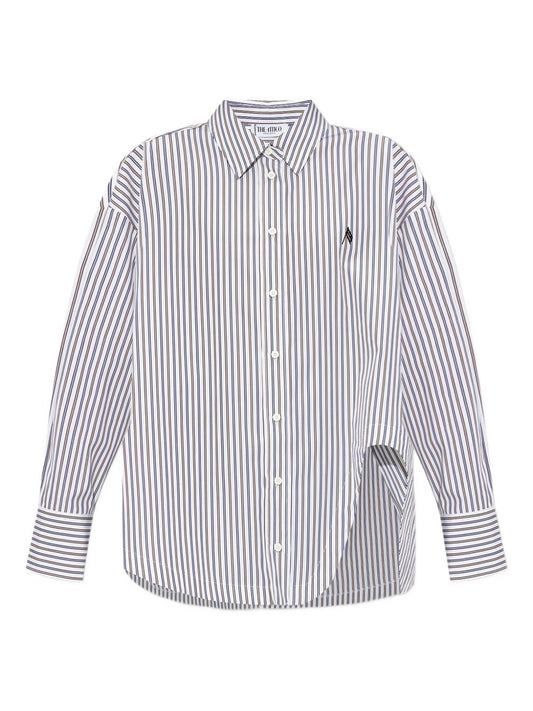 The Attico MultiColour Striped Cotton Shirt
