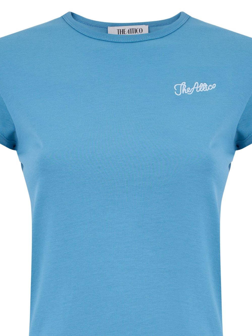 Le t-shirt Attico en jersey bleu clair