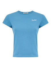 Le t-shirt Attico en jersey bleu clair