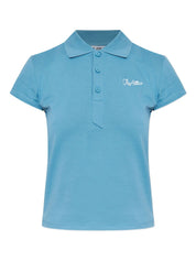 Le polo Attico en jersey bleu clair