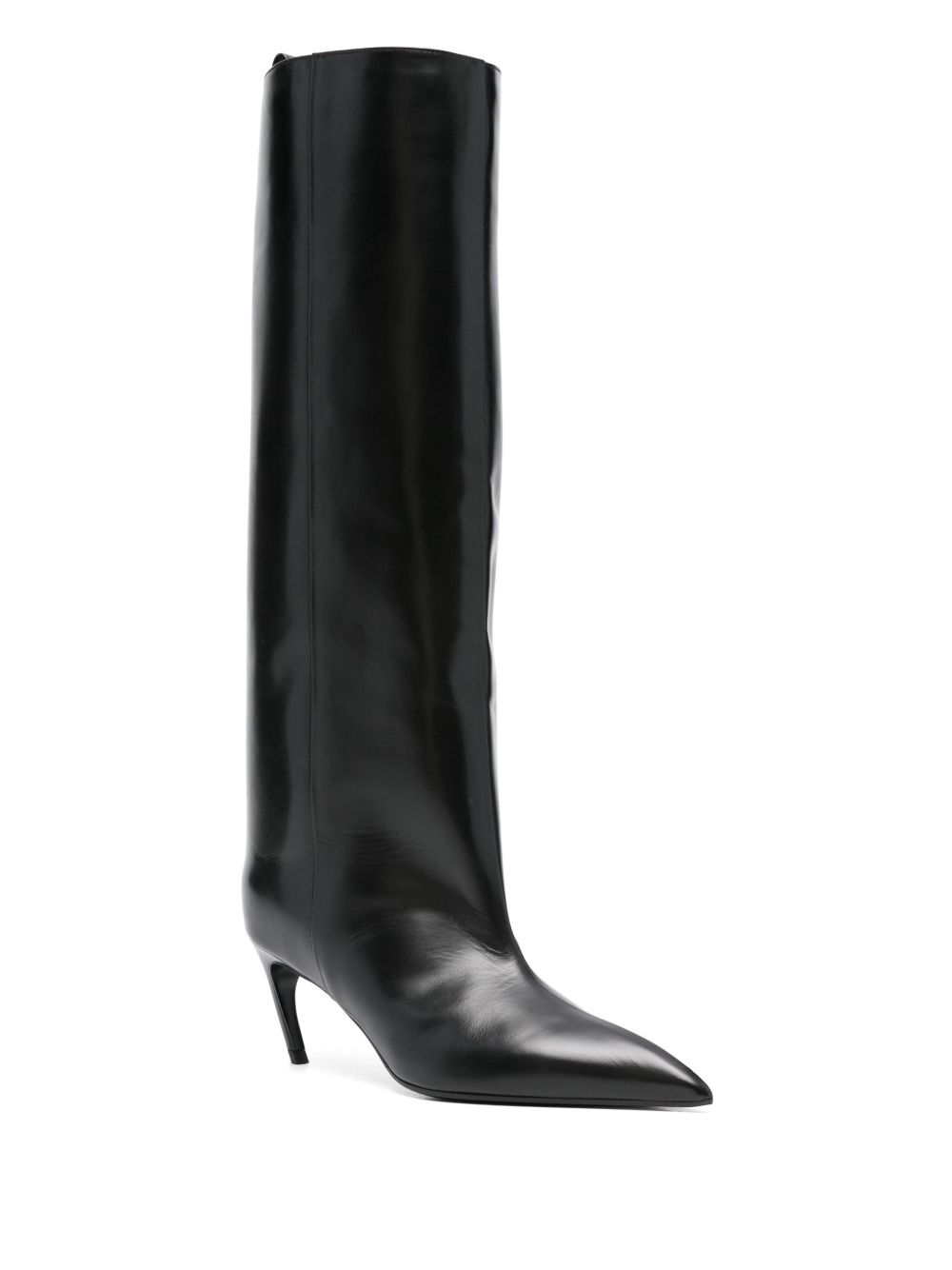 The Attico Boots — Black Leather Boots