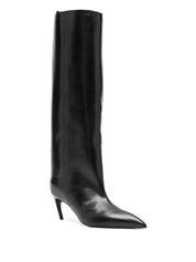 The Attico Boots — Black Leather Boots