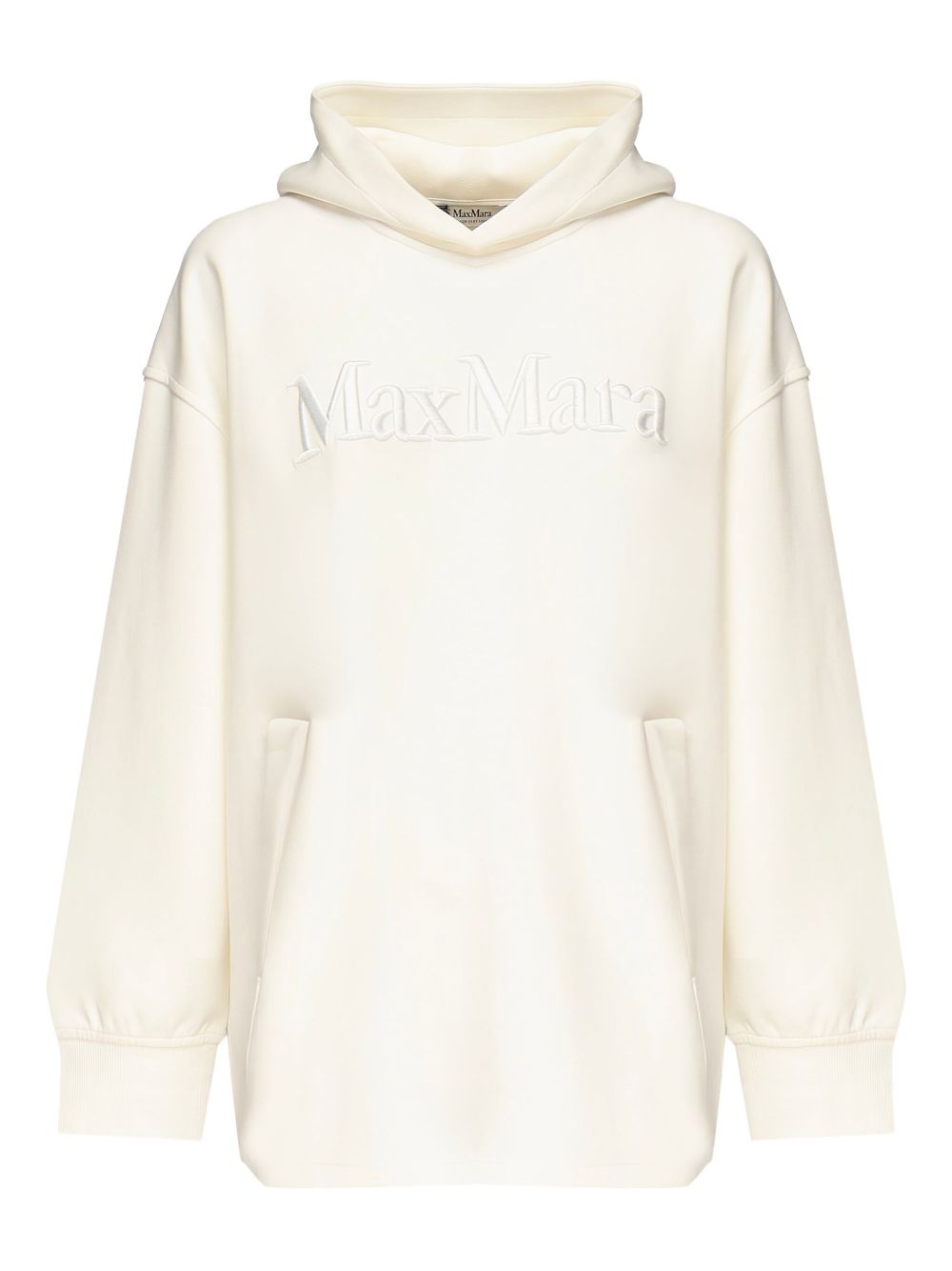 S Max Mara Ivory Hoodie — Cashmere-Soft Sweater