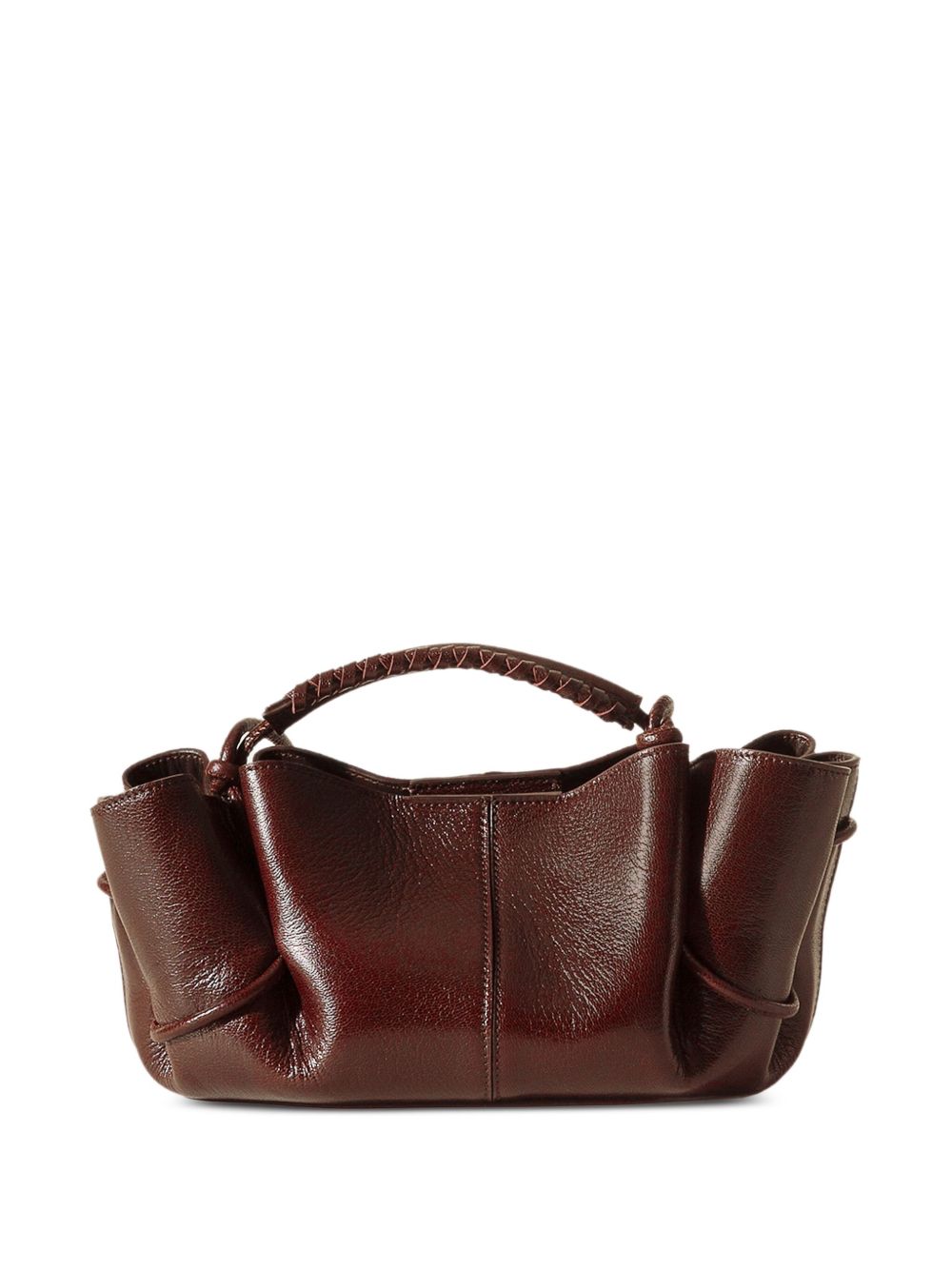 Hereu Arta mini leather handbag Brown