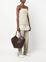 Hereu Calella Distressed Leather Tote Bag