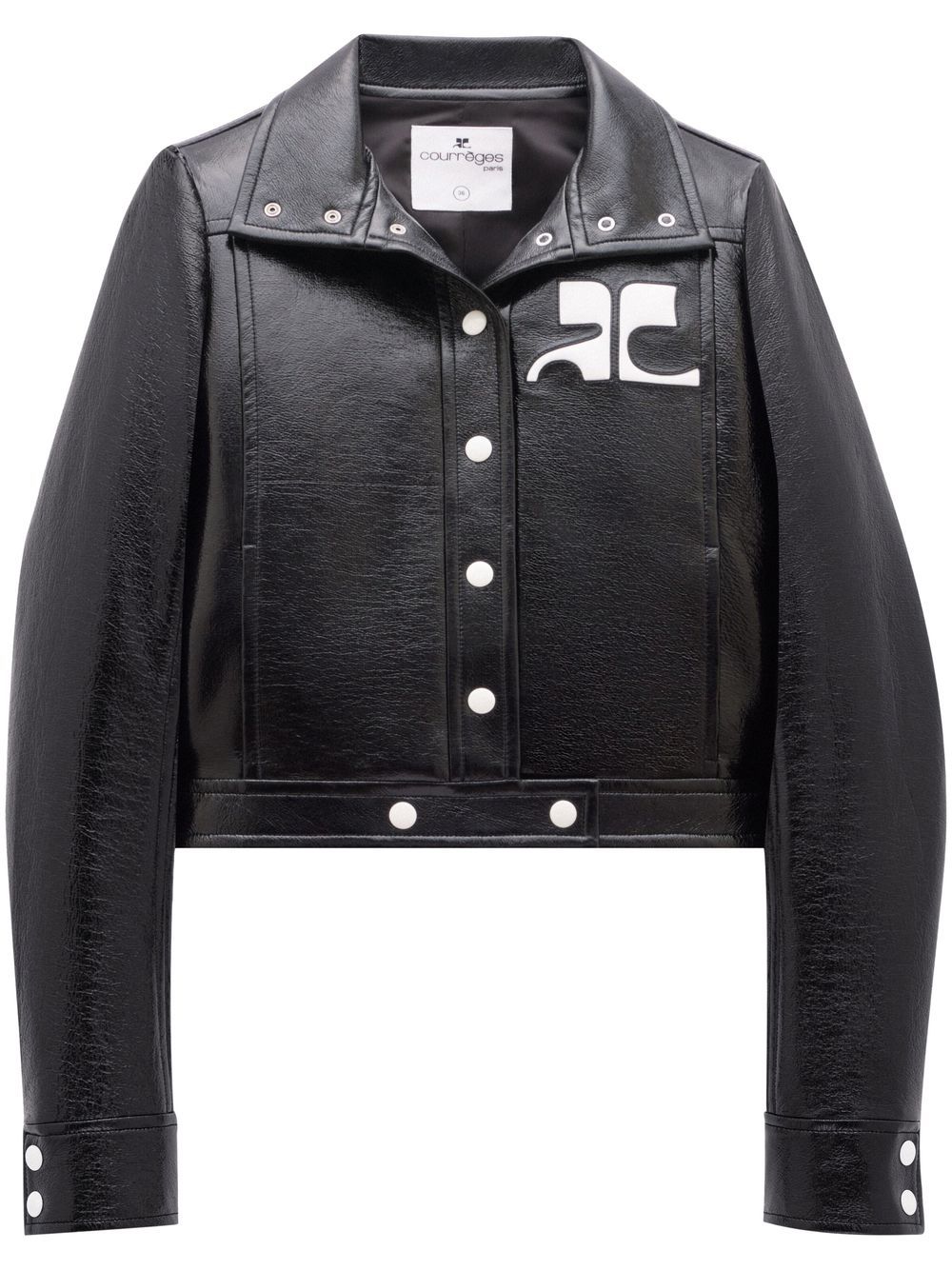 Courreges Re-Edition Jackets Black faux leather