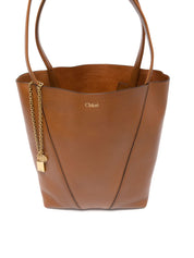 Chloé Leather Brown Shopper Bag