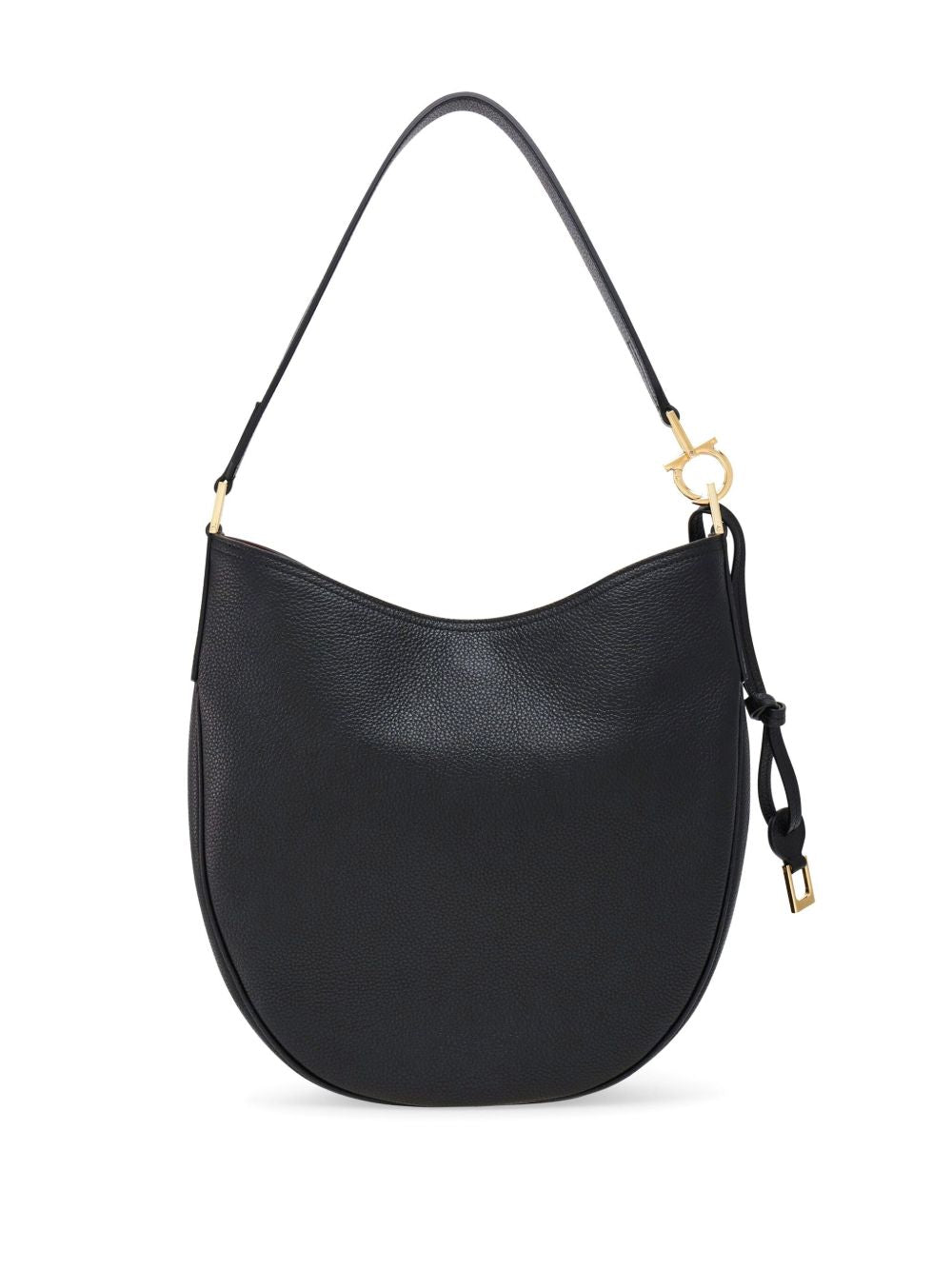 Ferragamo Bags.. Black leather hobo bag