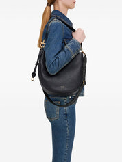 Ferragamo Bags.. Black leather hobo bag