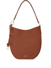 Sacs Ferragamo. Sac hobo moyen en cuir marron