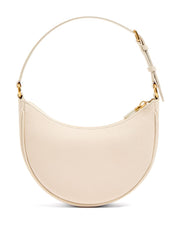 Bolsos Valentino Garavani. Mini bolso hobo de piel color marfil.