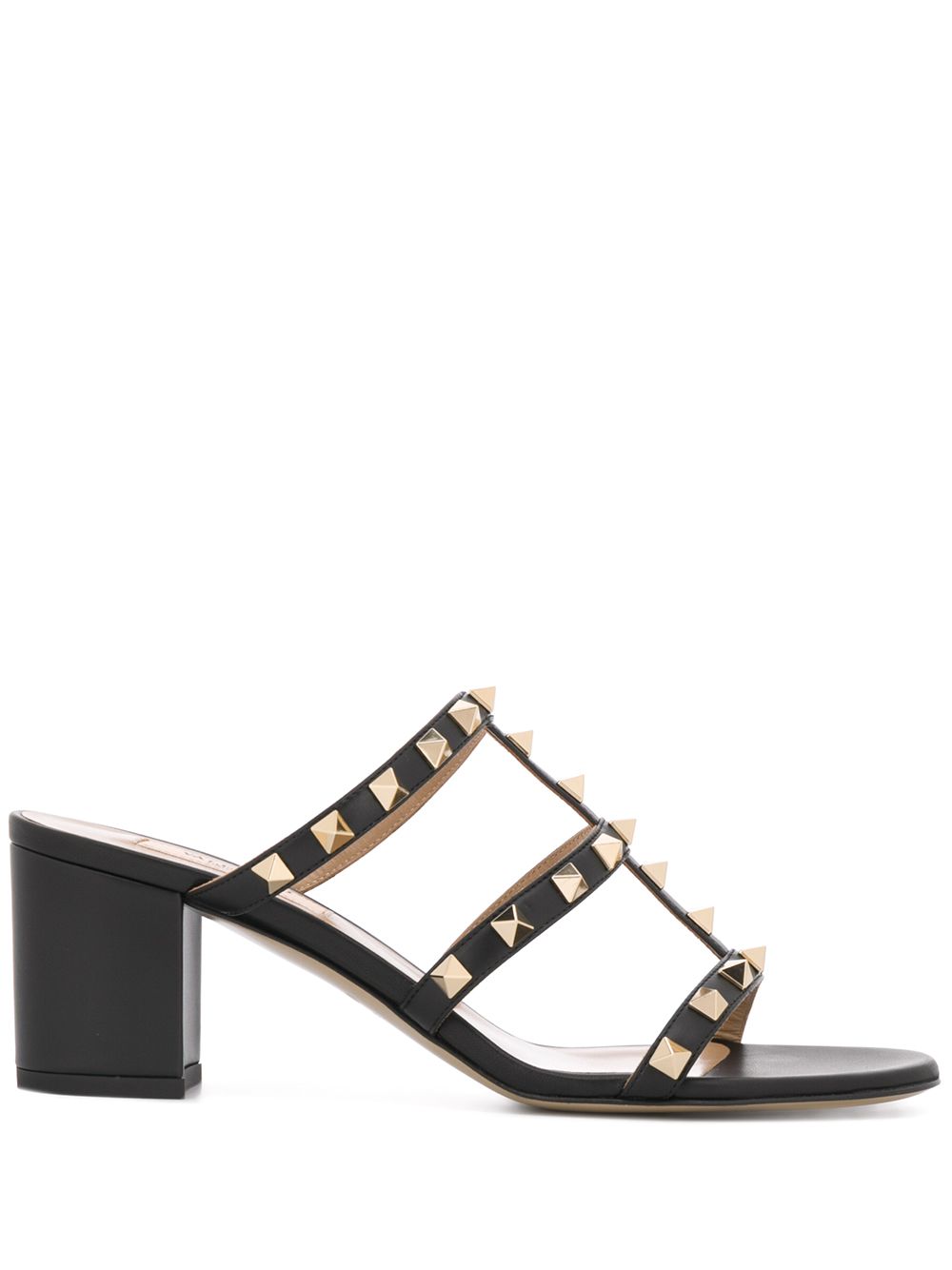 Valentino Garavani Sandals in Black Leather