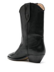 Isabel Marant Boots Black — Silk & Nylon Duerto Leather