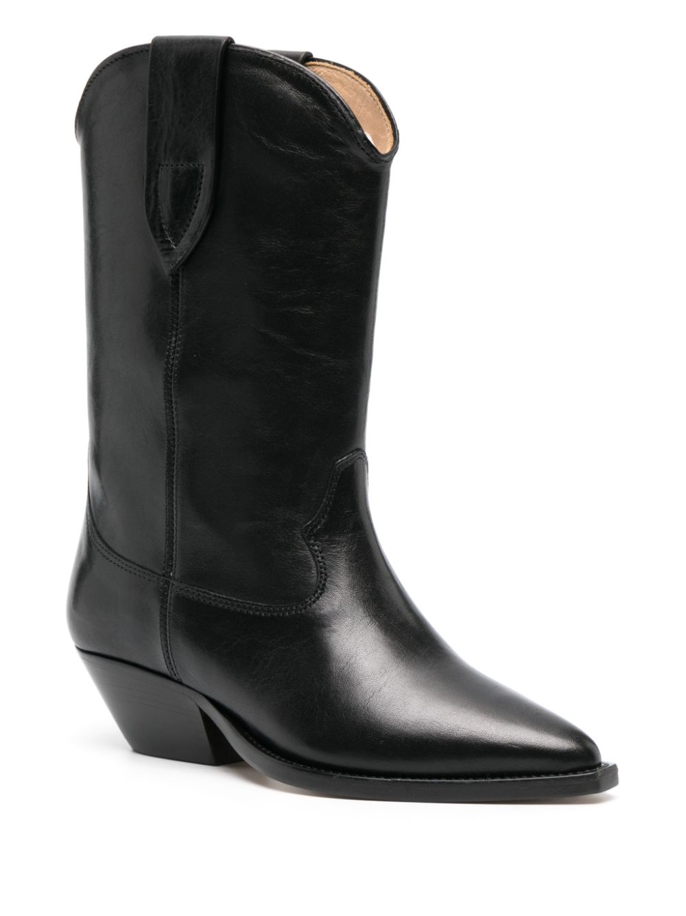 Isabel Marant Boots Black — Silk & Nylon Duerto Leather