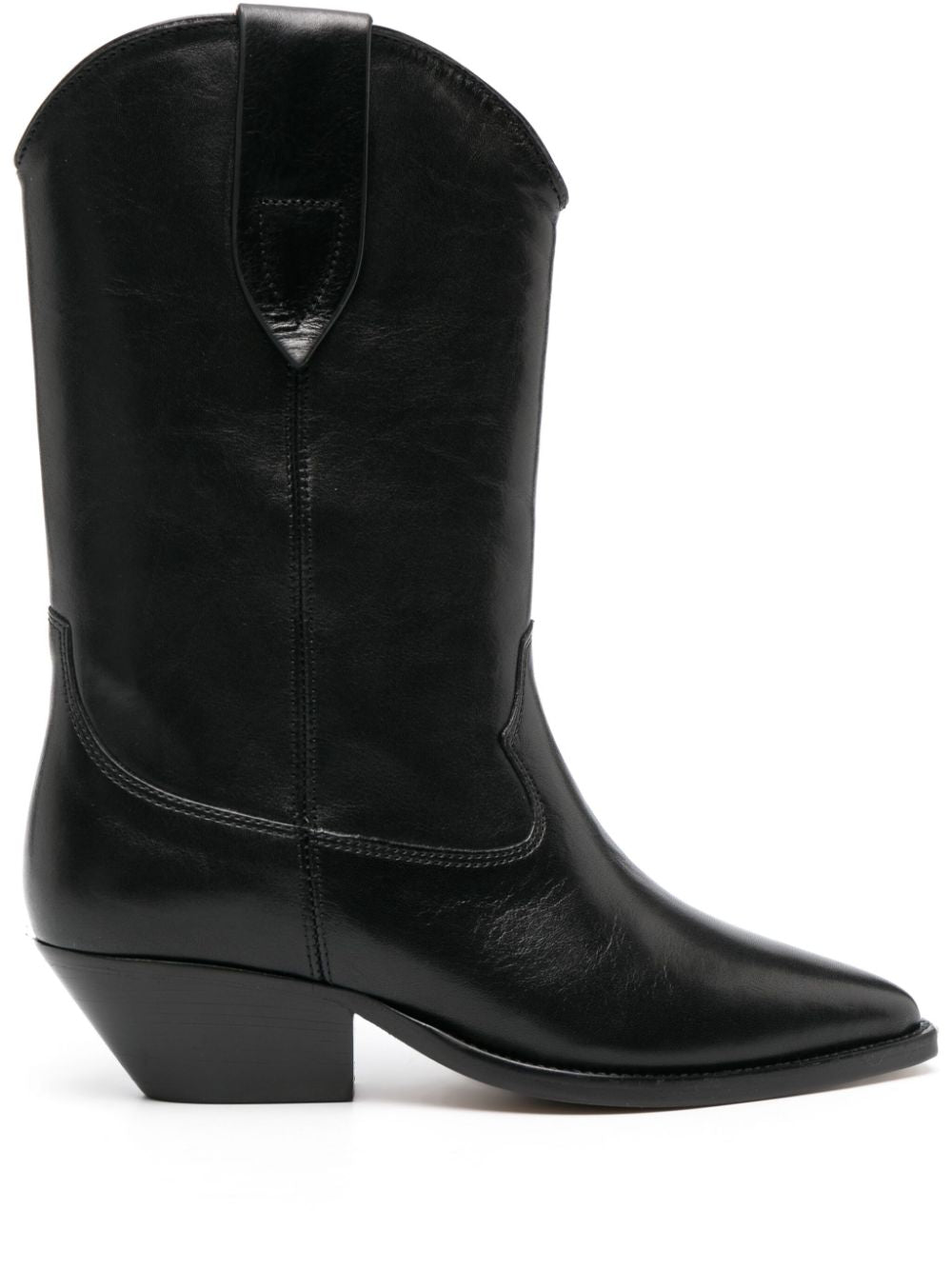 Isabel Marant Boots Black — Silk & Nylon Duerto Leather