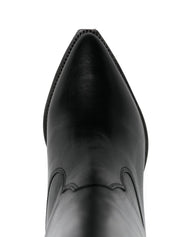 Isabel Marant Boots Black — Silk & Nylon Duerto Leather