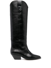 Isabel Marant Boots Black — Silk & Nylon Denvee Boots