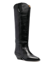 Isabel Marant Boots Black — Silk & Nylon Denvee Boots