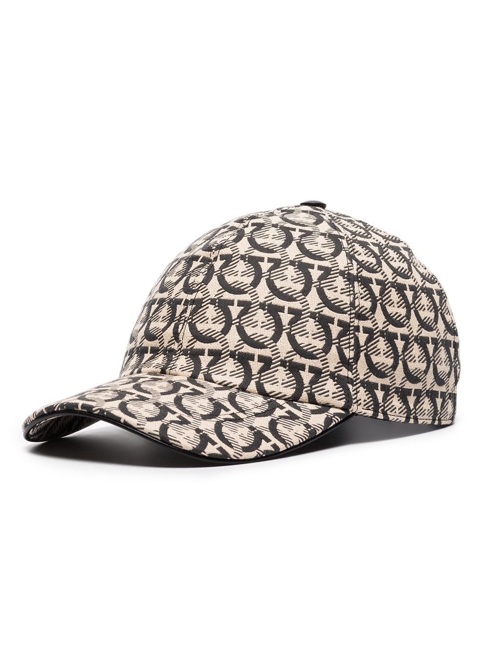 Ferragamo Hats Black jacquard baseball cap