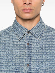 Emporio Armani Blue Shirt — Denim Cotton Elegance