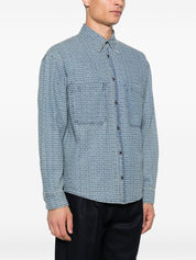 Emporio Armani Blue Shirt — Denim Cotton Elegance