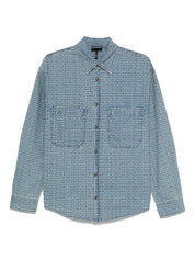 Emporio Armani Blue Shirt — Denim Cotton Elegance