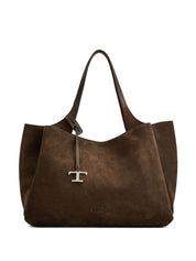 Tod'S Bags medium leather tote in chocolate brown