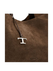 Tod'S Bags medium leather tote in chocolate brown