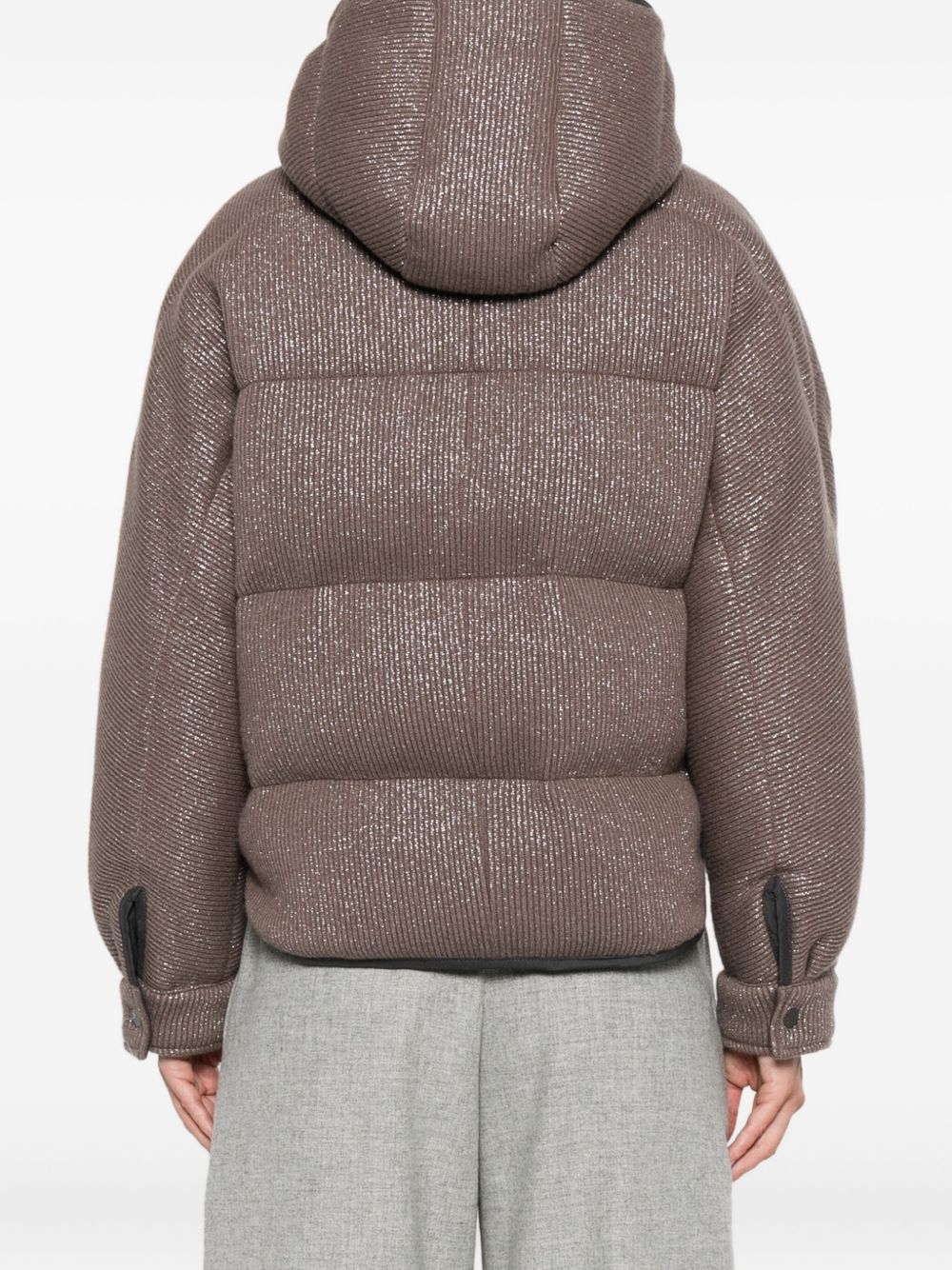 Manteaux Brunello Cucinelli Doudoune en cachemire marron