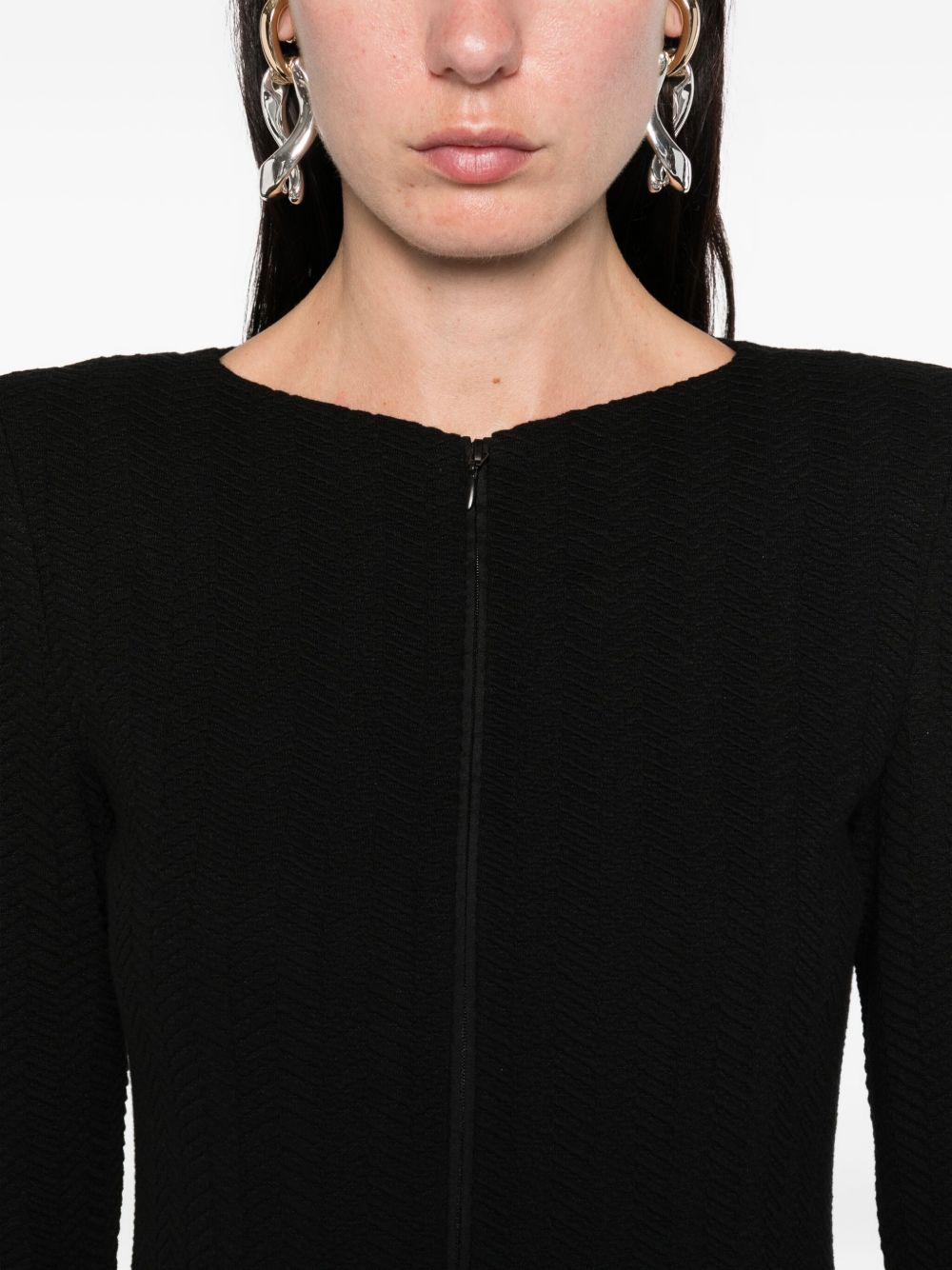 Emporio Armani Jackets Black cotton blend blazer