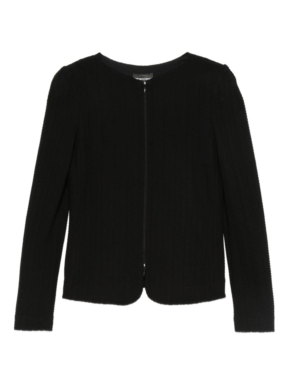 Emporio Armani Jackets Black cotton blend blazer