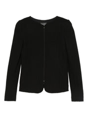 Emporio Armani Jackets Black cotton blend blazer