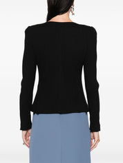 Emporio Armani Jackets Black cotton blend blazer