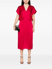 Stella McCartney Dresses Red satin midi dress