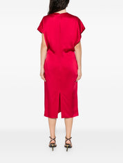 Stella McCartney Dresses Red satin midi dress
