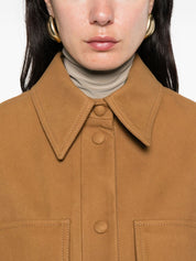 Stella McCartney Jackets Beige faux suede overshirt