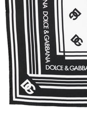 Dolce & Gabbana Scarfs Black silk foulard