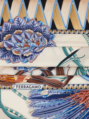 Foulards Ferragamo Foulard en soie ivoire