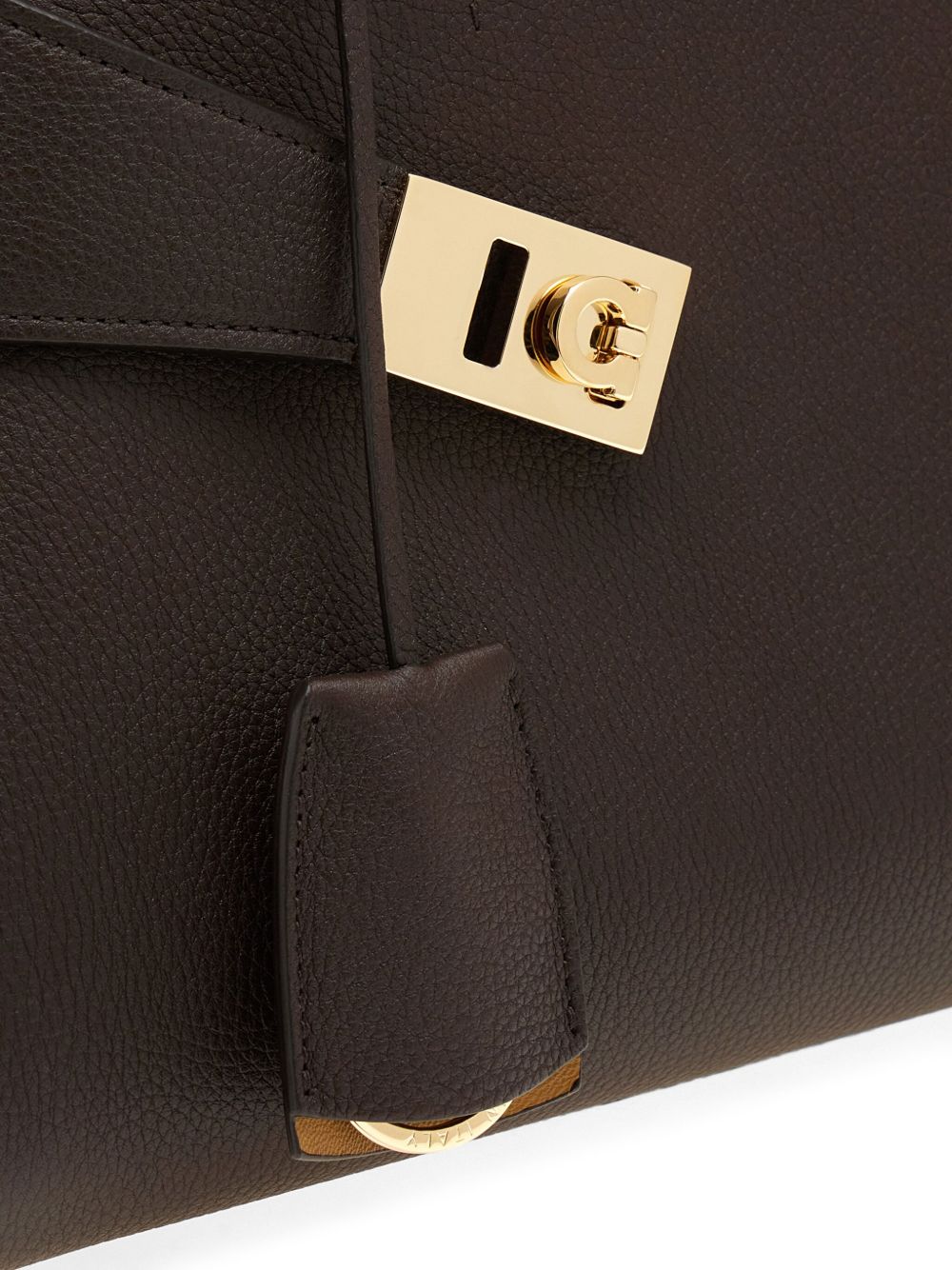 Sacs Ferragamo Petit sac fourre-tout en cuir marron