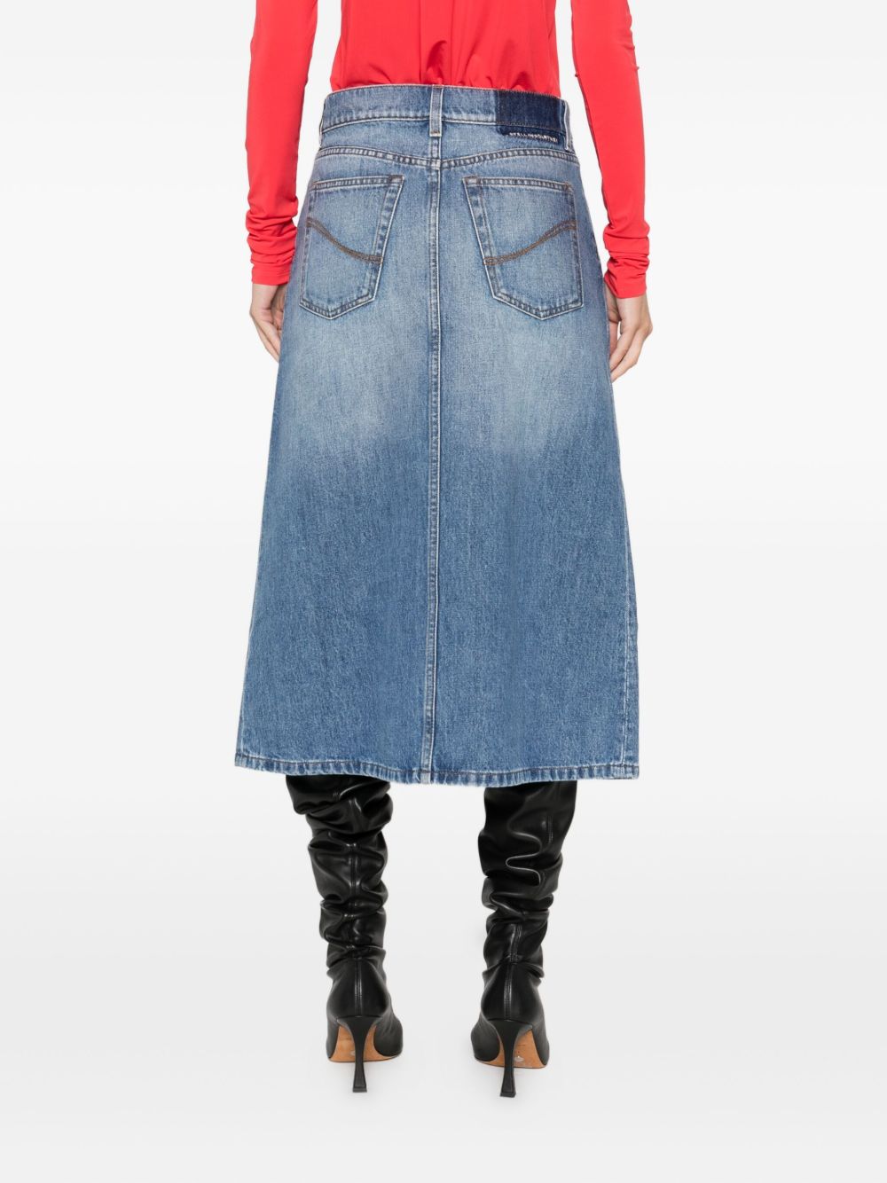 Jupes Stella McCartney Jupe midi en jean bleu