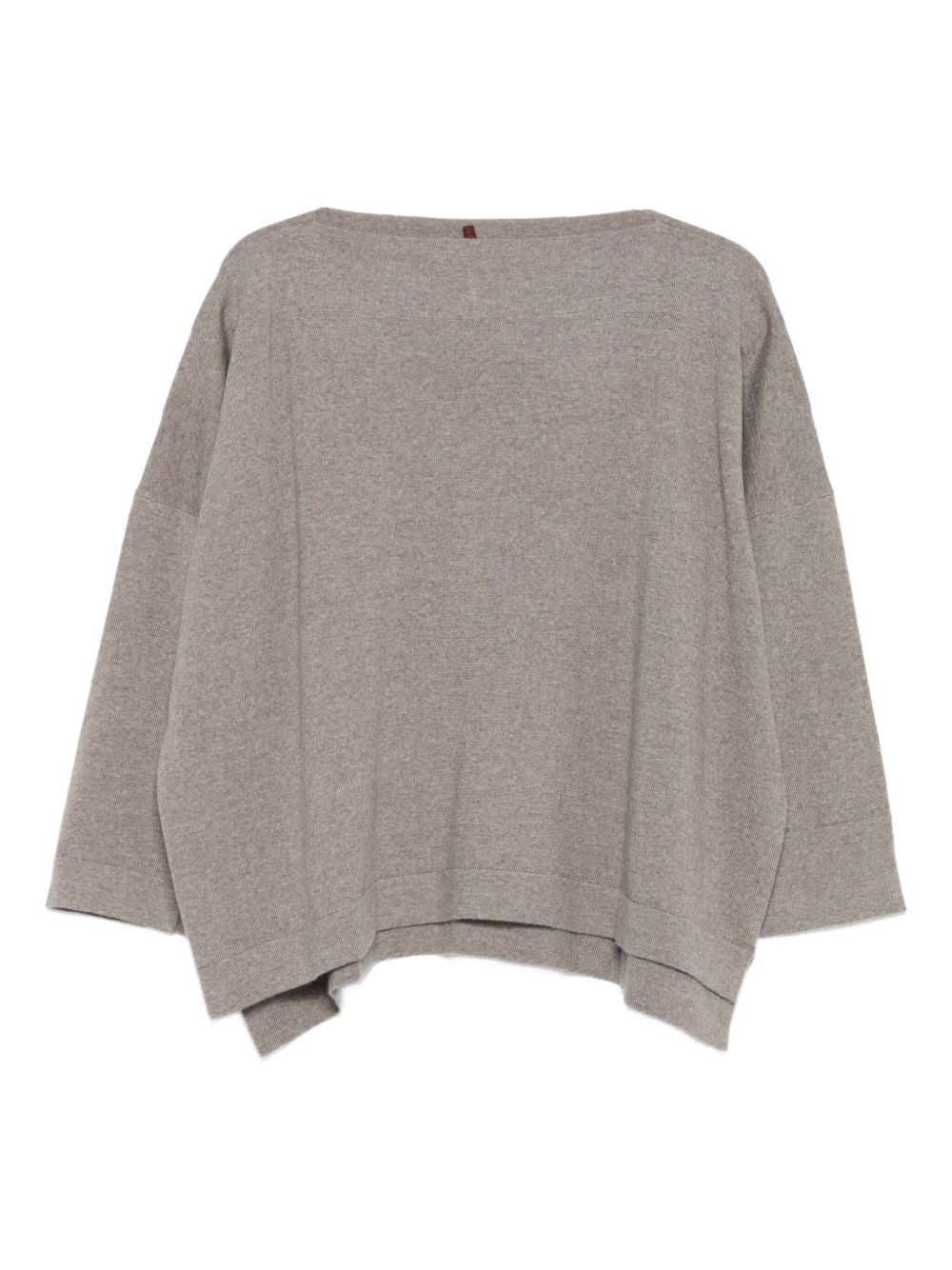 Beige Wool Boat Neck Sweater — Daniela Gregis