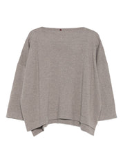 Beige Wool Boat Neck Sweater — Daniela Gregis