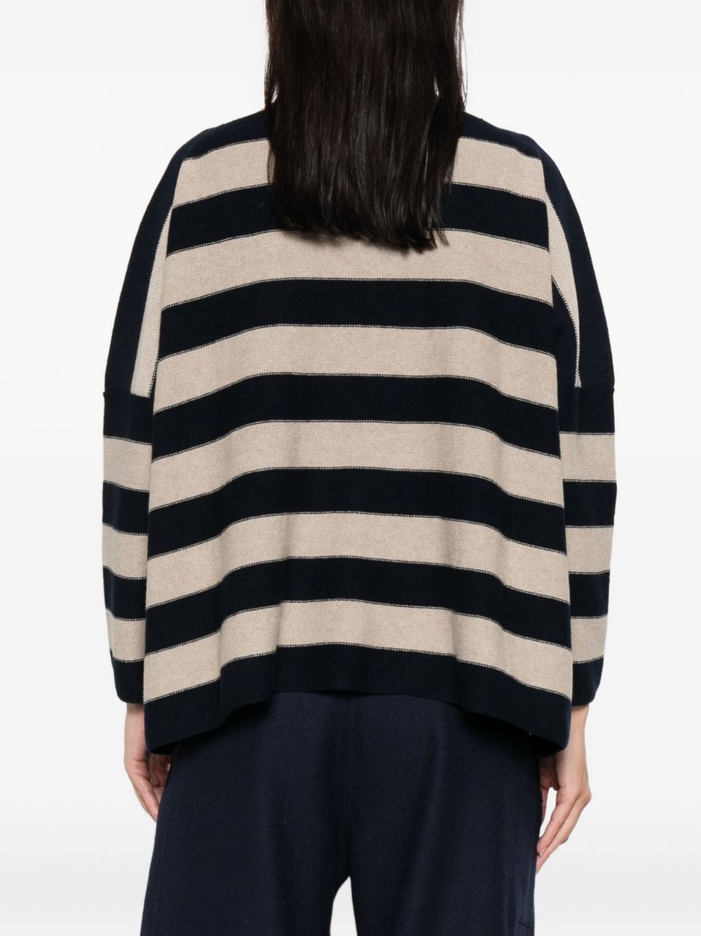 Blue Wool Boat‑Neck Sweater — Daniela Gregis