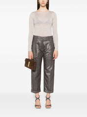 Brunello Cucinelli Sweaters Leather Brown