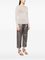 Brunello Cucinelli Sweaters Leather Brown