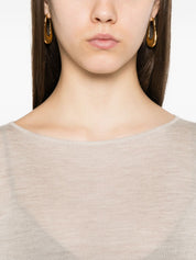 Brunello Cucinelli Sweaters Leather Brown